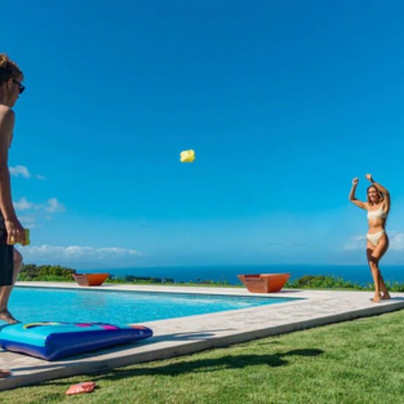 PoolCandy Inflatable Cornhole Game Pool Floating NEW! - Picture 2 of 11